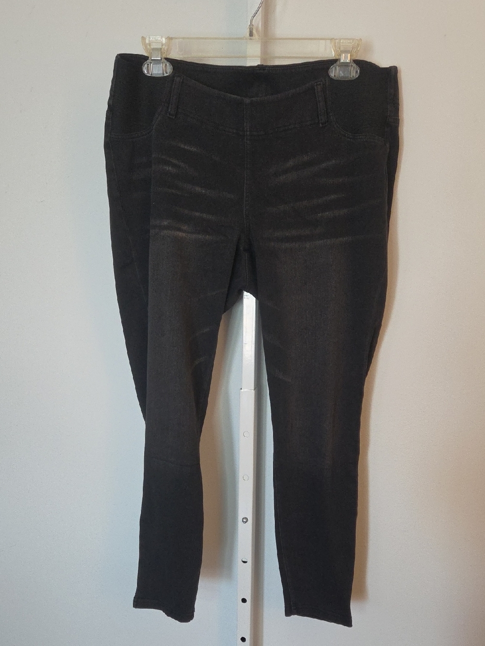 Halara Maternity Flex High Waisted Crossover Denim Leggings - Black - Large Reg